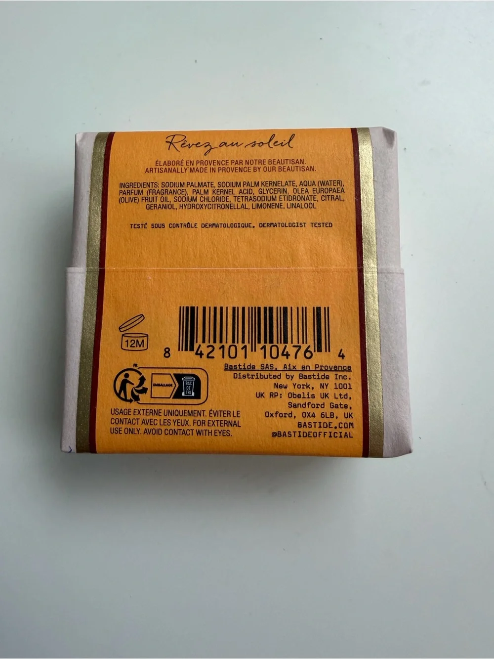 Luxury French Soap Bundle | Clarins Eau Dynamisante + Bastide Fleur D’Oranger